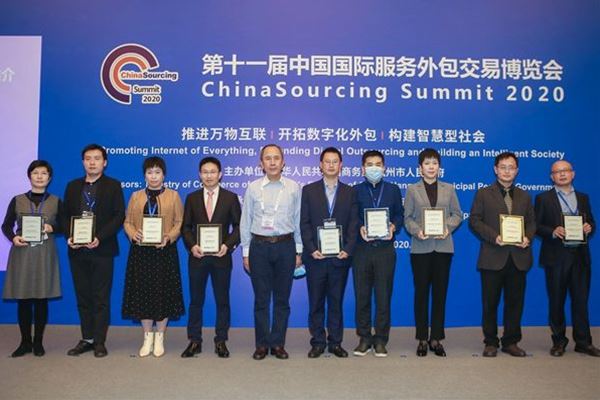 登录入口药业荣获服务外包领域两大奖项