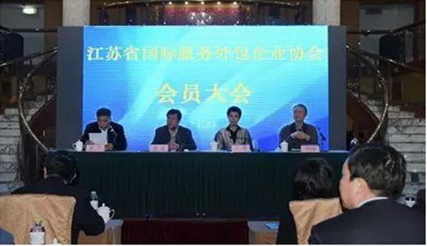 登录入口药业参加江苏省外包企业协会会员代表大会